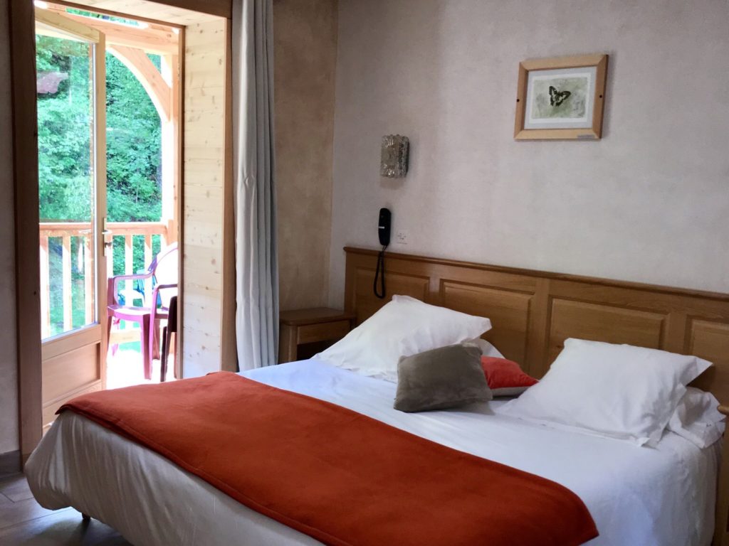 Chambre double avec balcon sur le parc